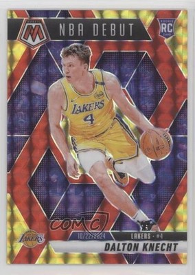 2024 Mosaic Choice Fusion Red & Yellow Prizm 50/75 Dalton Knecht Rookie RC 0m1w