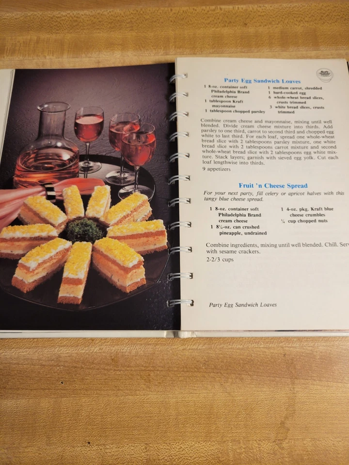 THE PHILADELPHIA BRAND CREAM CHEESE COOKBOOK hc book (1982) - Image 4 of 4