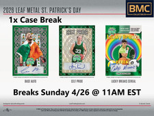 Allen Iverson 2026 Leaf Metal St Patricks Day Multi-Sport 1x Case Break #2