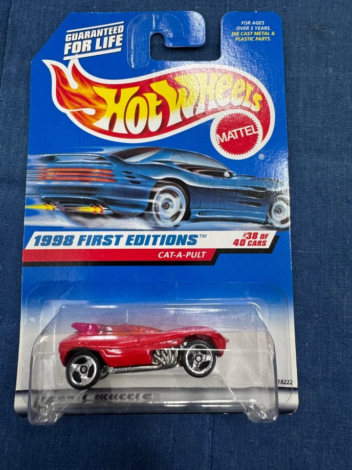 Hot Wheels 1998 Cat-A-Pult #38 of 40 / 3 & 5 Spoke Rims (set) - Image 2 of 3