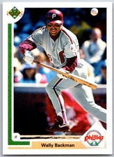 ⚾ 1991 Upper Deck 1992 #790b Wally Backman Philadelphia Phillies