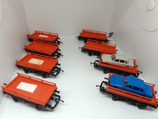 8 X HORNBY R005 FLATBED WAGONS OO GAUGE