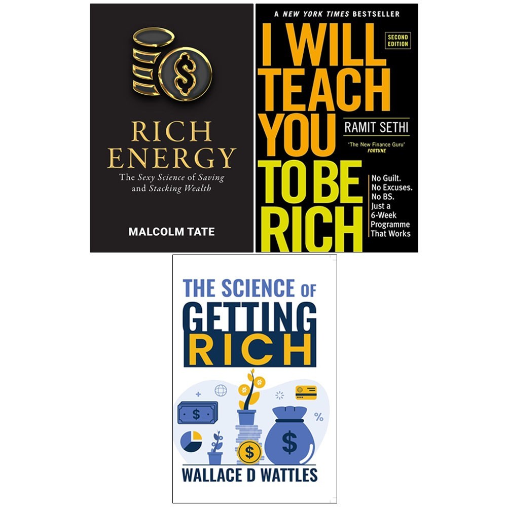 I Will Teach You To Be Rich, Science of Getting Rich,RICH ENERGY 3 Books Set