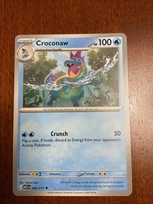 Croconaw 042/217 Ascended Heroes Regular Pokemon TCG Card