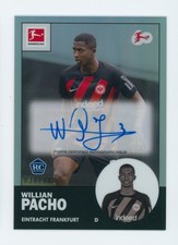 2023-24 Willian Pacho Topps Chrome Refractor Autographed Rookie Card 38/100