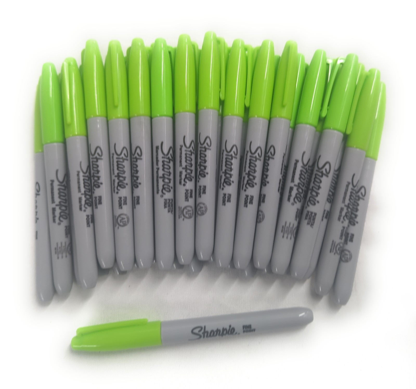 30ct Wholesale Bulk Sharpie Permanent Marker Lot: Fine Point LIME 🍋&zwj;🟩 GREEN 🍏