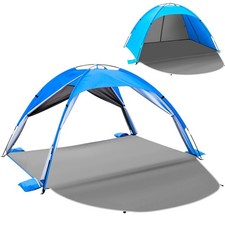 Beach Tent Sun Shelter for 3  4 People, UPF 50 Beach Tent