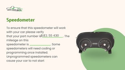 OEM 2015 Mazda 3 Speedometer With HUD Head-up Display BJE155430