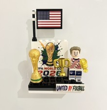 USA Football Player Minifigure Display Stand 2026 World Cup Fan Gift