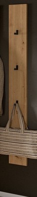 Garderobenpaneel Wandgarderobe Eiche Artisan Hakenleiste schmal 16 x160 cm Borga