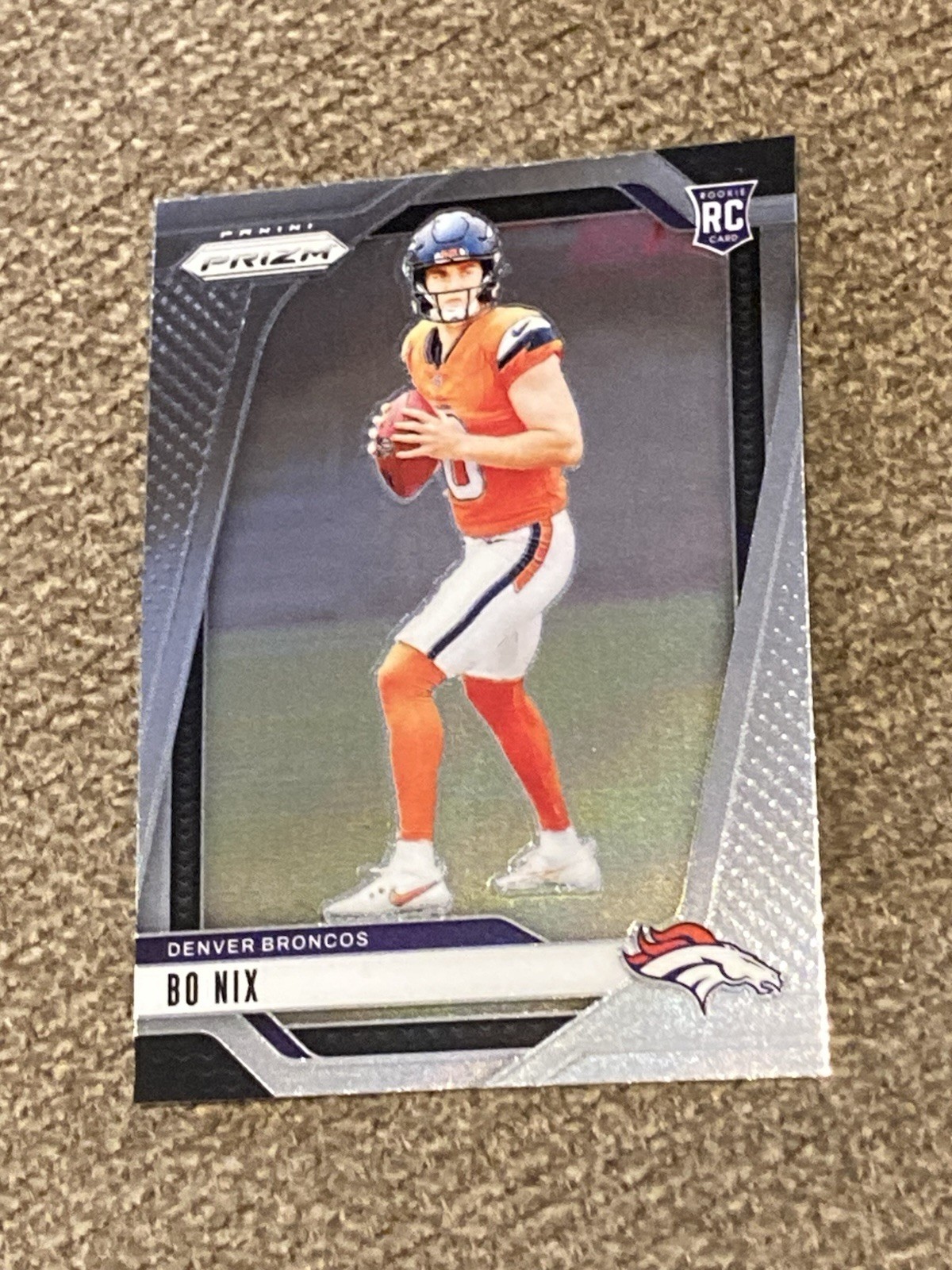 Bo Nix 2024 Panini Prizm ROOKIE CARD RC #309 Denver Broncos