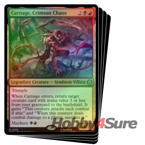 Foil Carnage, Crimson Chaos X4 M/NM Magic: The Gathering MTG