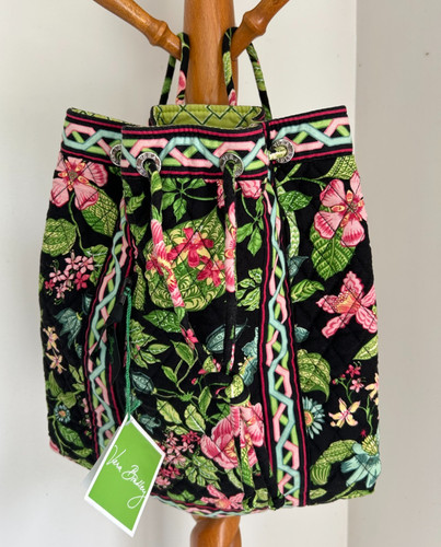 VERA BRADLEY BACKSACK BOTANICA PATTERN RETIRED NWT