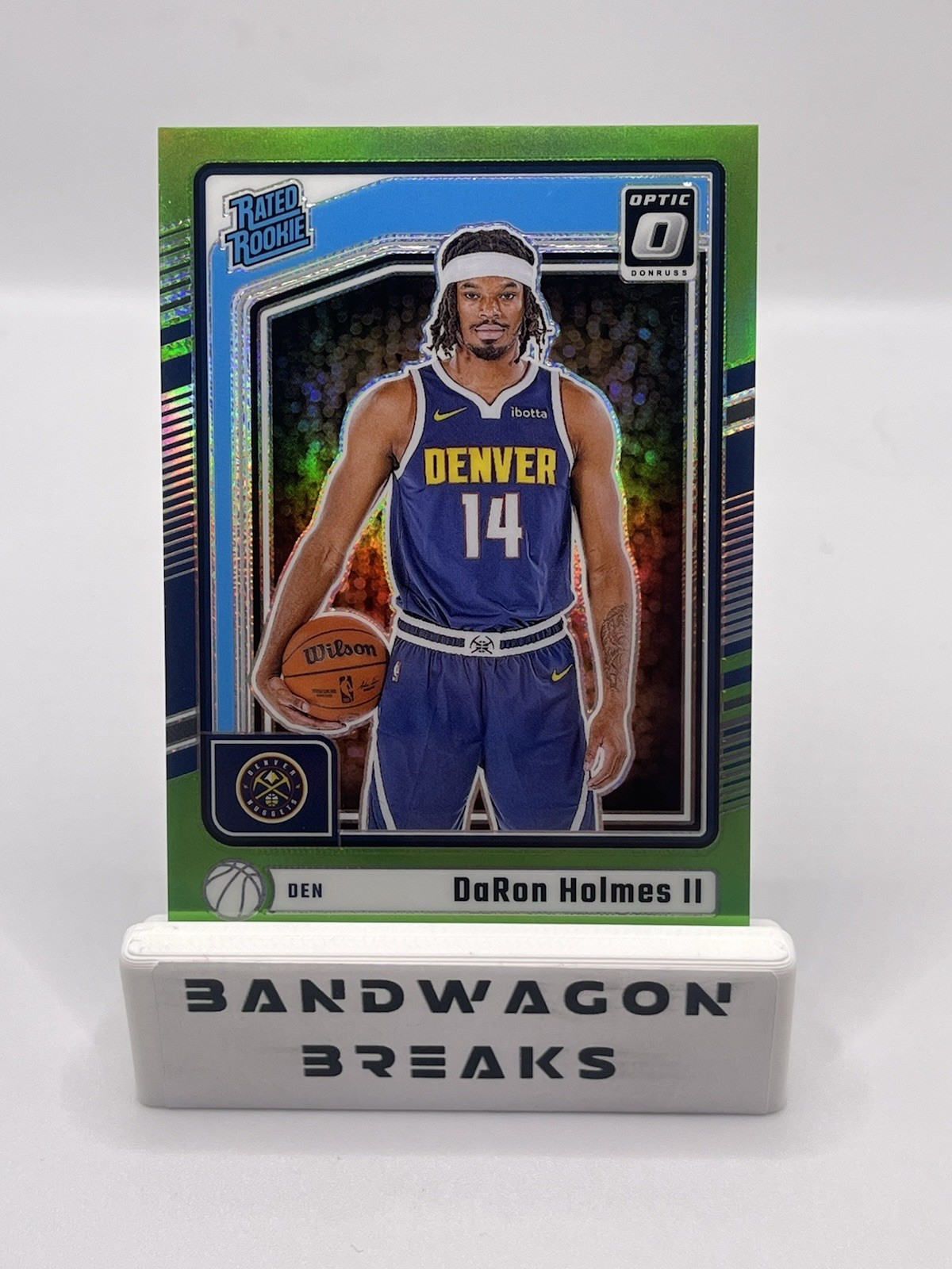 2024 Optic DaRon Holmes II 262 Rated Rookie Lime Green /149 RC Nuggets