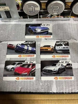 namco Banapassport Card Banapass Wangan Midnight 5DX 5-piece set