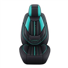 Schwarz Grün PU Leder Autositzbezüge Luxus Auto für Volvo 5-seats
