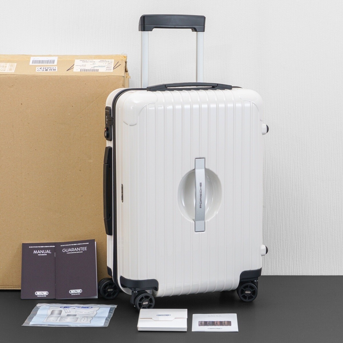 Rimowa Porsche 32L White 4-wheels Carry Case Suitcase 822.90 | eBay
