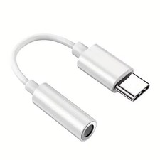 USB-C Type C Adapter Port to 3.5MM Aux Audio Jack Earphone Headphone Cable USB
