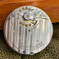 1914 Seth Thomas Grade 36 18S 7J Open Face Pocket Watch Movement