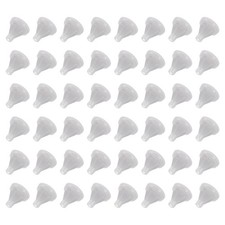 60pcs Silicone Shower Head Replacement Nozzles Fit 4mm Hole Light Grey