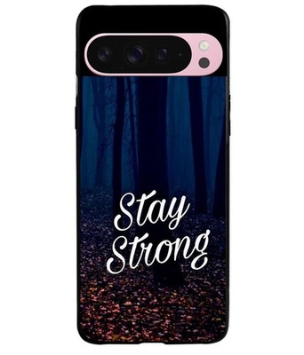 Stay Strong Motivational Quote  Forest Nature Slim Protective Phone Cover