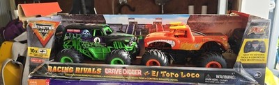 Monster Jam Remote Control Trucks Racing Rivals Grave Digger Vs El Toro Loco