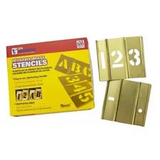 C.H. Hanson 10014 Stencil Set, Numbers, Brass,  10014