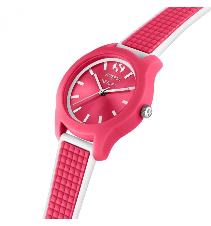Reloj Pulsera Mujer MORELLATO x SUPERGA R0151174501 Silicona Rosa Blanco Foto 2 de 4