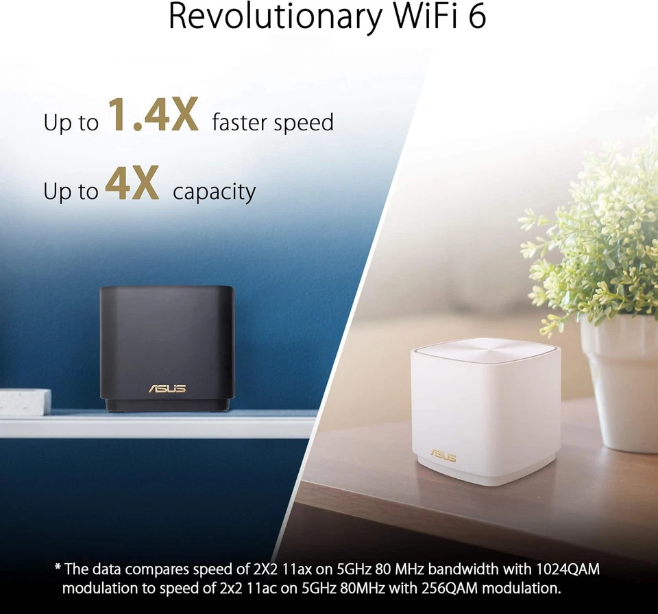 ASUS ZenWiFi XD4 AX1800 Dual-Band WiFi 6 Mesh Wi-Fi System (3-pack) Sealed - Image 2 of 4