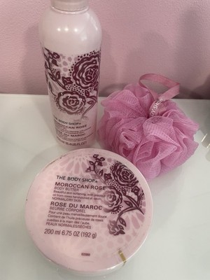 BODY SHOP Moroccan Rose BODY BUTTER 200ml & Duschgel 250ml EINGESTELLT