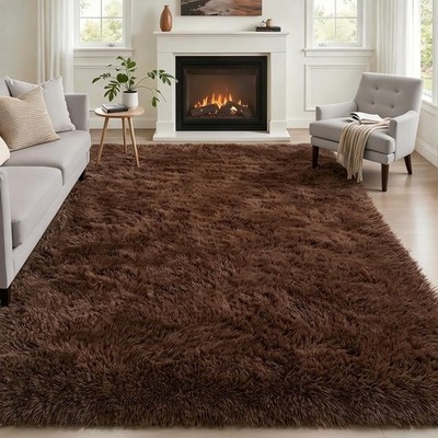 9x12 Soft Fluffy Shag Area Rug Non-Slip Plush Carpet for Living Room Home Decor