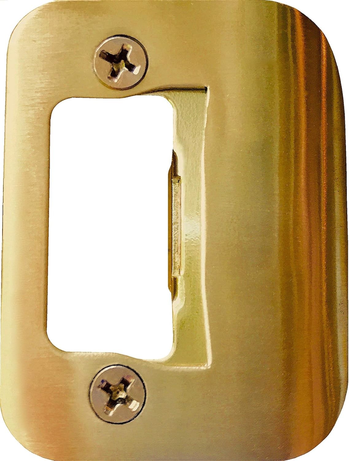 Gator Door Latch Restorer - Strike Plate (Bright Brass) 2 1/4, Bright Brass