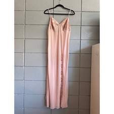 Vintage Womens Y2K Victoria Secret Babydoll Maxi Lace Slip Dress size L Coquette