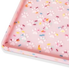 Ptlom Dog Food Mat AntiSlip Dog Bowl Mats for Food and Water, Waterproof Pet ...