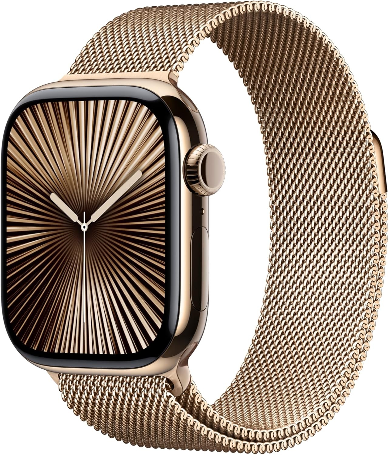 Apple Watch Series 10 (GPS+LTE) 46MM Gold Titanium Case Gold Milanese Loop