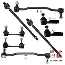 8pcs Front Suspension Kit Inner Outer Tie Rod End Sway Bar Link fit 2002-2004