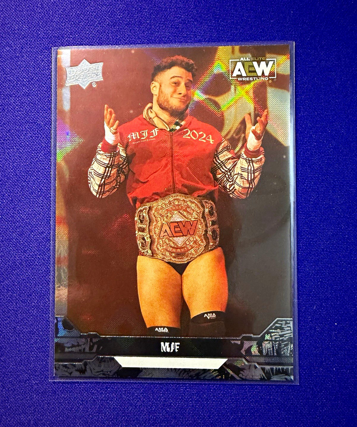 Upper Deck 2023 AEW All Elite Wrestling #8 MJF Diamond Plate Winter Is Coming