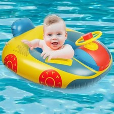 Inflatable Swimming Float Pool Seat Boat Car Baby Floatie Safe Seat Swim Ring