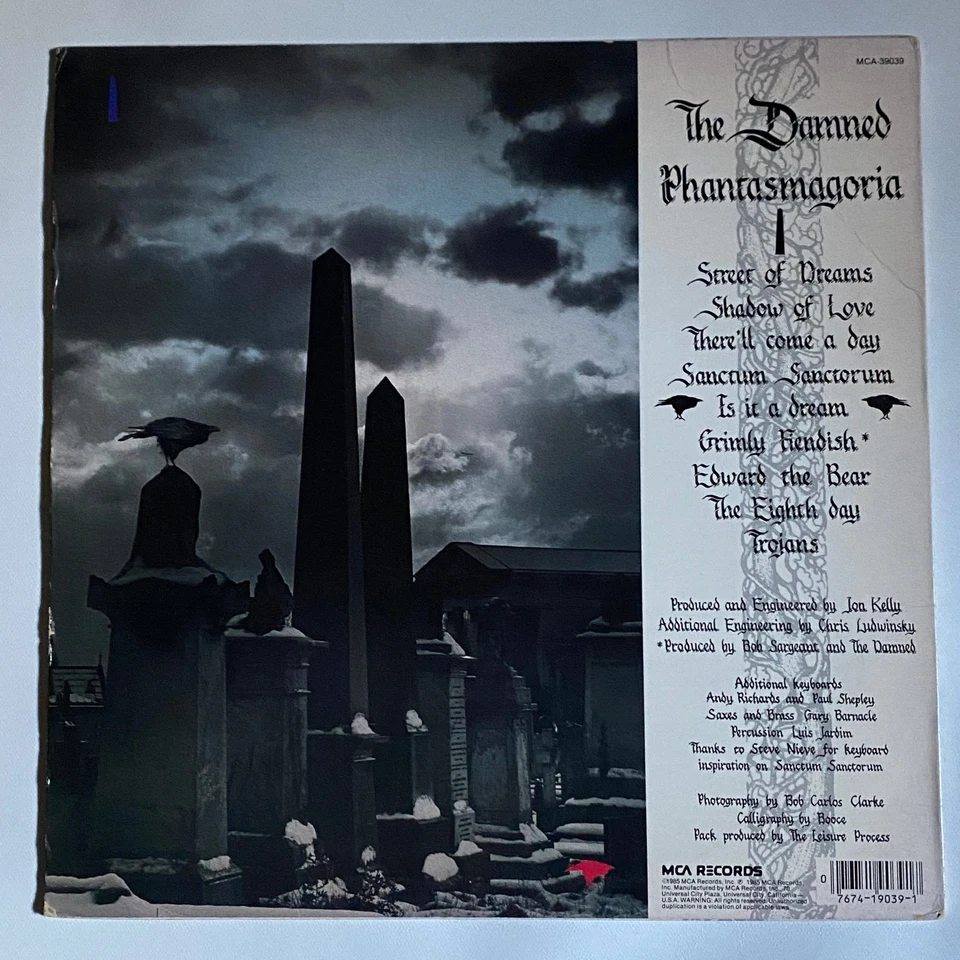 The Damned - Phantasmagoria ORIG US 12" Vinyl 1985 MCA-39039 VG++/EX+ - Image 2 of 4