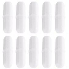 Magnetic Stir Bars,10 Pcs PTFE Stirrer Mixer Bar, 20 mm/ white 