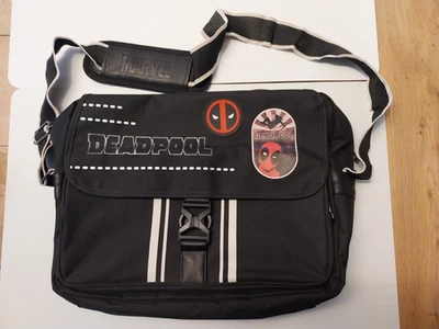Sac bandoulière Deadpool Marvel noir rouge NEUF - Photo 1/4