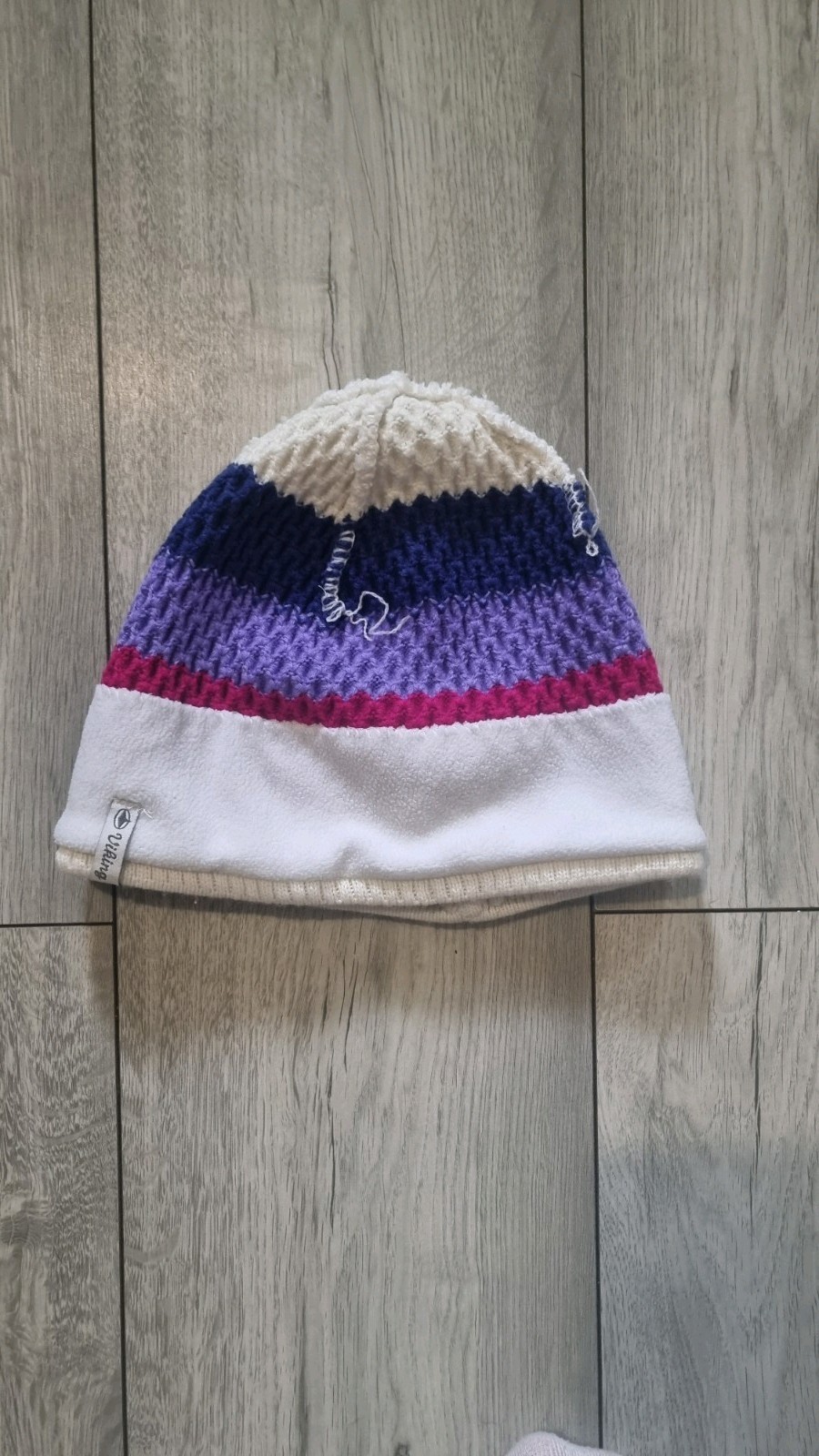 Viking Womens Beanie Hat One Size Pink Purple Blue Cream Fleece Lined Ski Winter image 7