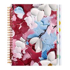 Spiral Notebook for Women, 8.25" x 6.25" Journal with Durable Hardcover and 1...