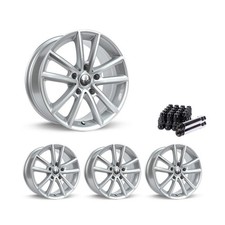 Set Of 4 17 Silver Alloy Wheel Rims 5x127 Fits Chrysler Voyager Rtxdu 5lug