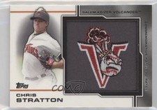 2013 Topps Pro Debut Hat Logo Patch 61/75 Chris Stratton #MP-CST Patch 0b0