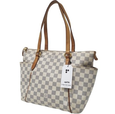Authentic Louis Vuitton Totally PM Damier Azur N51261 Genuine CLA722