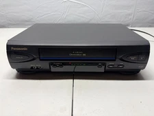 Panasonic PV-V4022 Blue Line VHS VCR Recorder Black 4-Head Omnivision 18 Watt