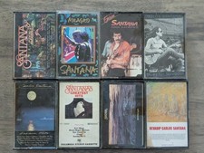 Lot of 8 SANTANA Cassette Tapes Greatest Hits Milagro Moonflower Devapid Etc
