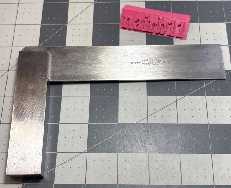 Brown & Sharpe 6" Machinist Square No. 540 Machinist Tools USA B & S Providence