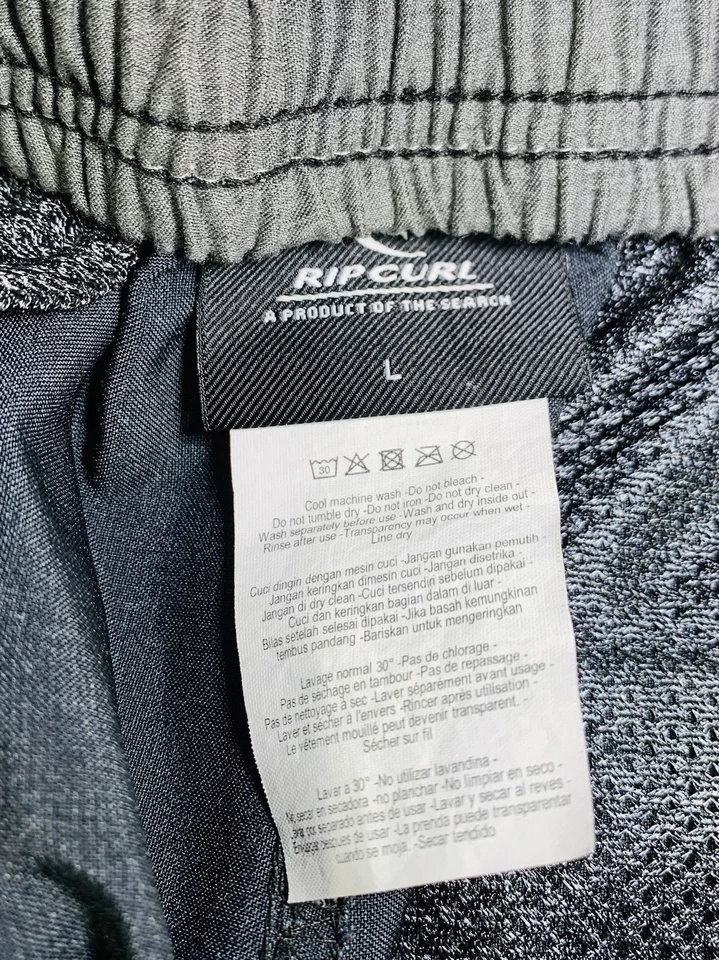 Pantalones Cortos Ripcurl Jóvenes/Niños Informales de Verano Sólidos Frente Plano Talla L Azul Poliéster Foto 3 de 4